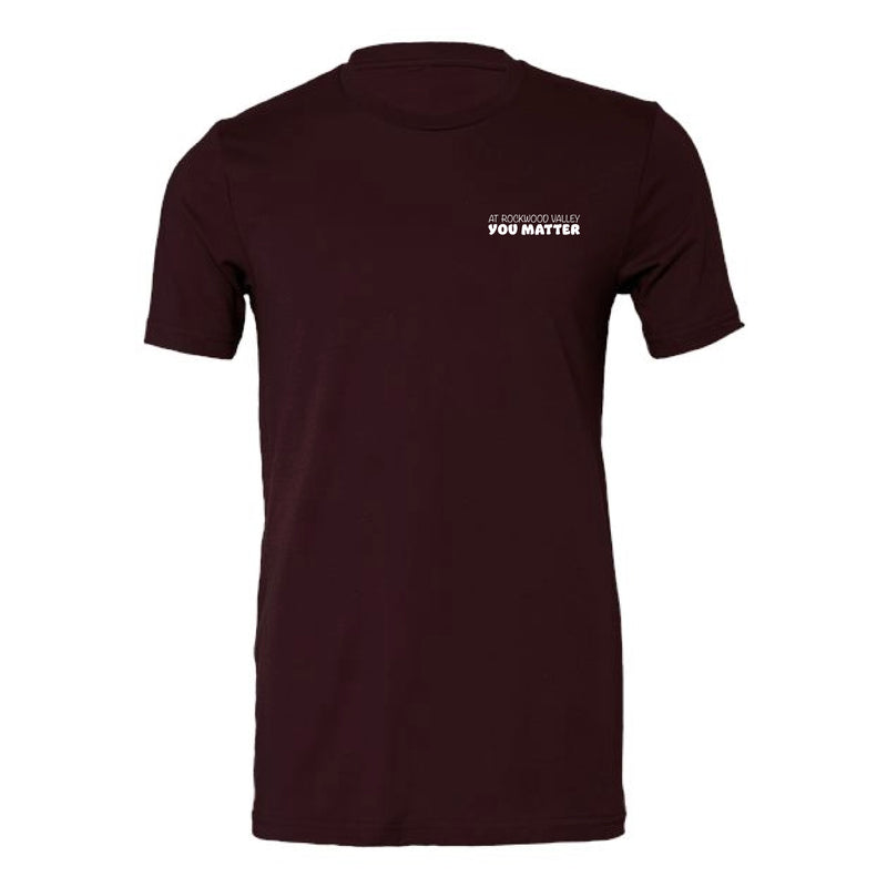 The You Matter | Oxblood Black Tee