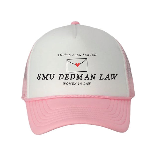 The You've Been Served | White/Pink Foam Mesh-Back Trucker Cap