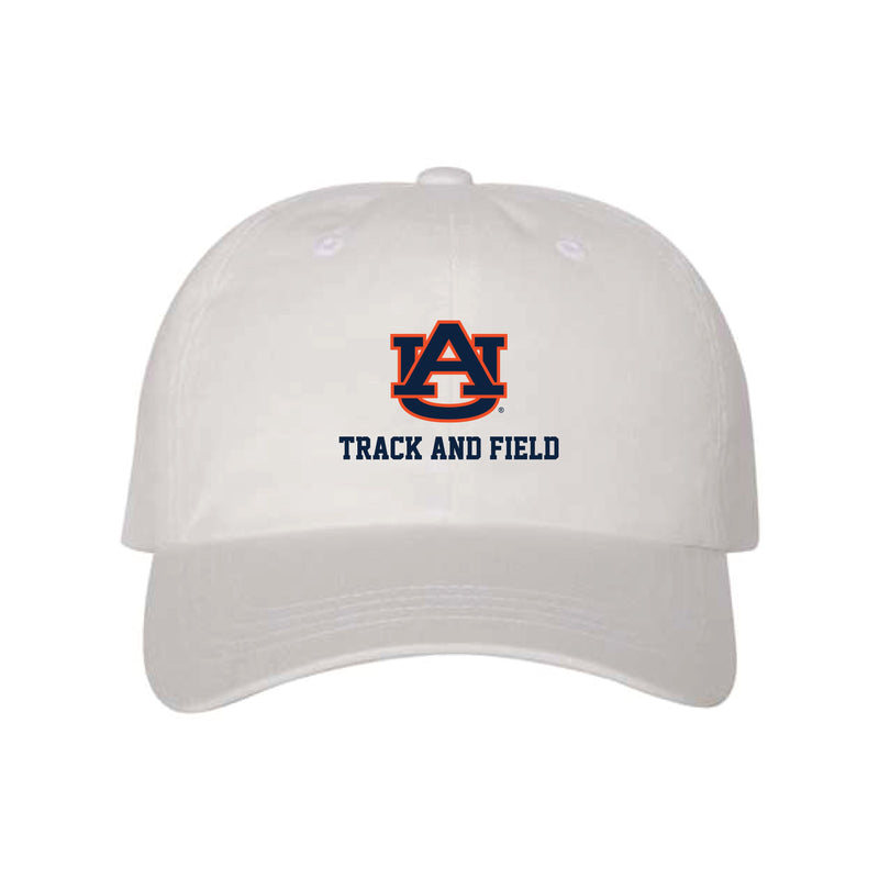 The AU Track & Field Embroidered | White Classic Dad Hat