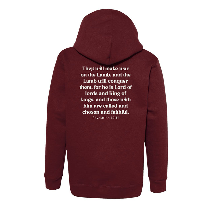 The Zion Verse | Maroon Youth Hooded Sweatshirt