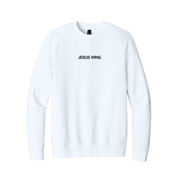 The Zeal for Your House | Adult White Crewneck Sweatshirt