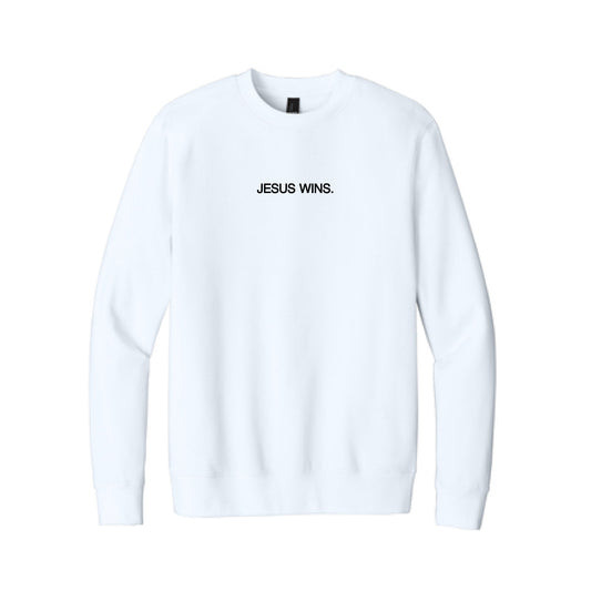 The Zeal for Your House | Adult White Crewneck Sweatshirt