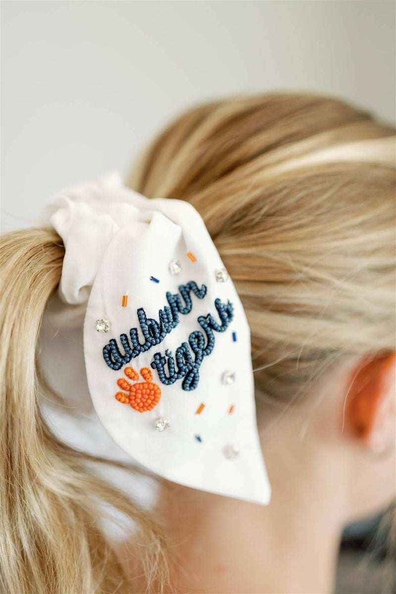 The Auburn University Beaded Scrunchie