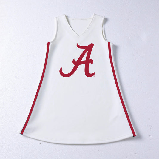 The University of Alabama | White V-Neck Cheer Dress