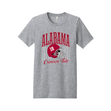 The Alabama Crimson Tide Football Helmet | Adult Athletic Heather Tee
