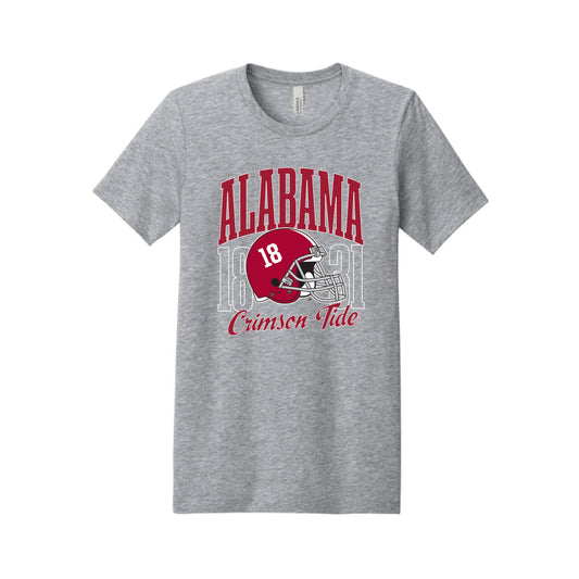 The Alabama Crimson Tide Football Helmet | Adult Athletic Heather Tee