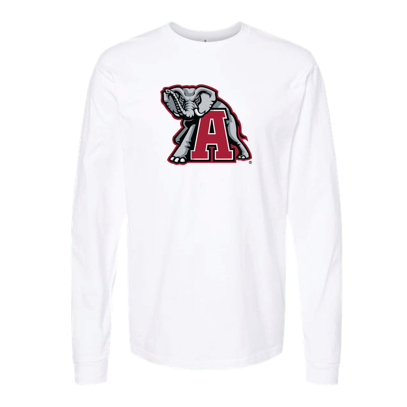 The Alabama Elephant A Logo | White Long Sleeve