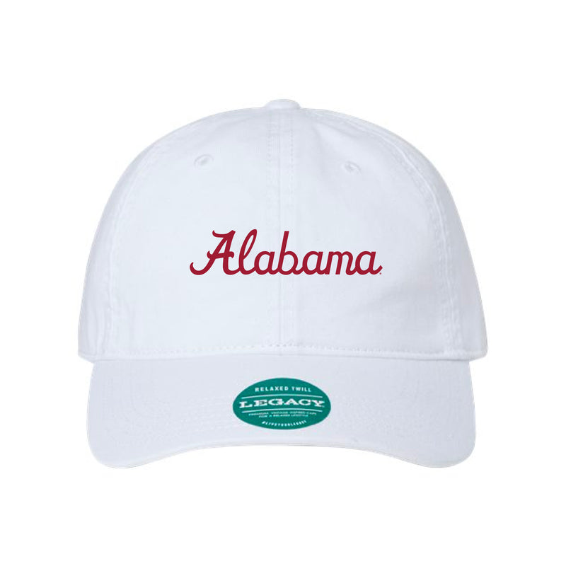The Alabama Script Embroidered | White Legacy Dad Hat