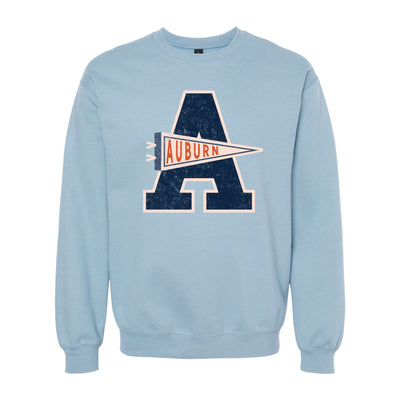The Auburn Pennant A | Stone Blue Sweatshirt