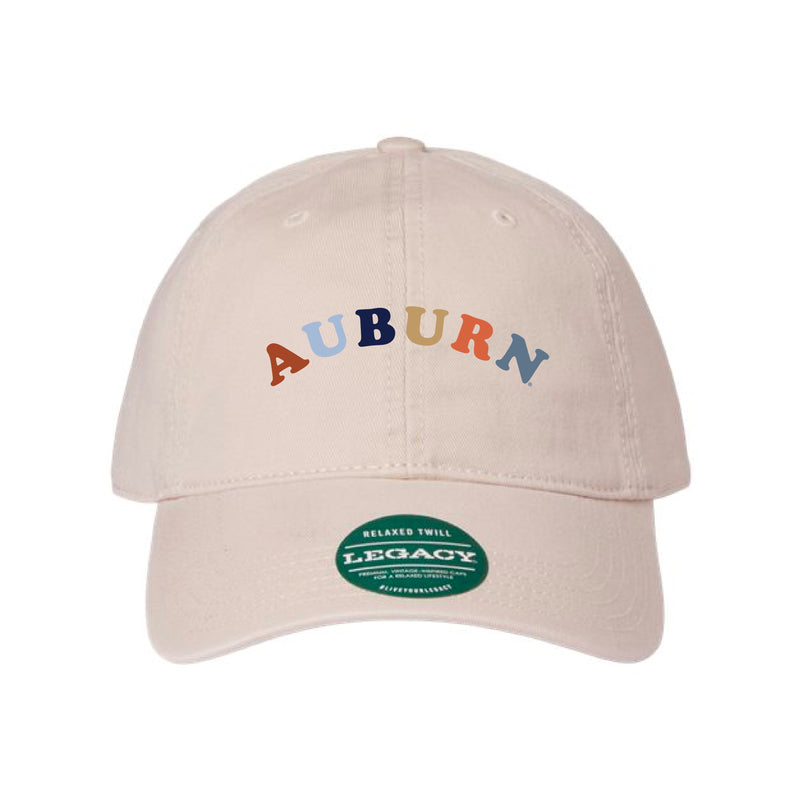 The Auburn Rainbow Arch Embroidered | Stone Legacy Dad Hat