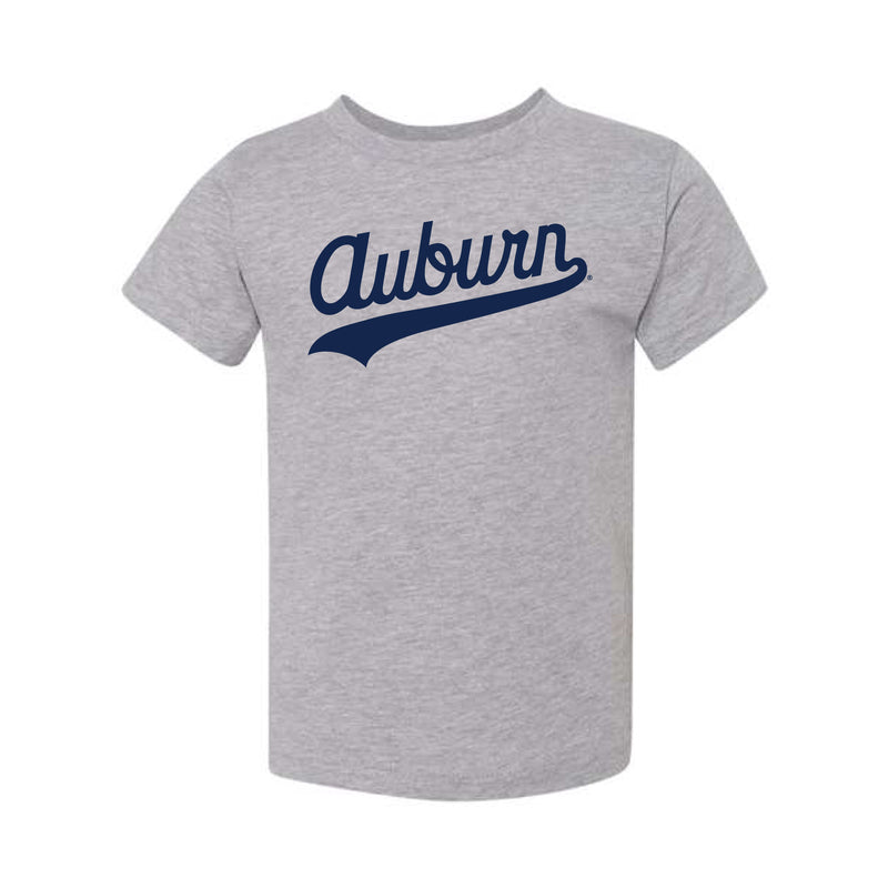 The Auburn Script Logo | Athletic Heather Kids Tee