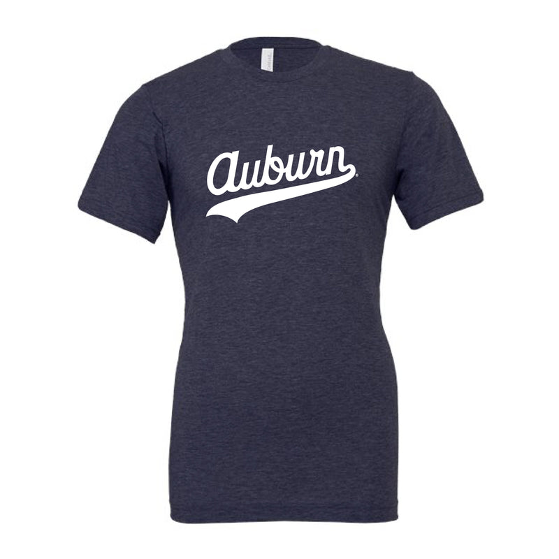 The Auburn Script Logo | Heather Midnight Navy Tee