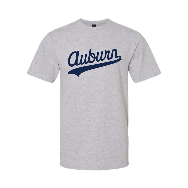 The Auburn Script Logo | Grey Youth Tee