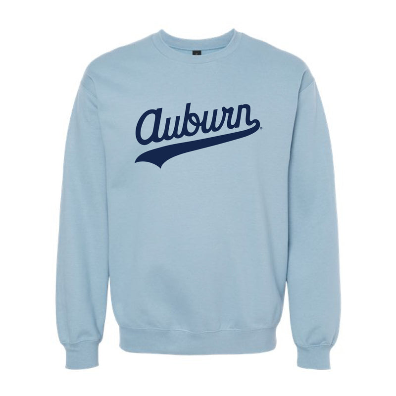 The Auburn Script Logo | Stone Blue Sweatshirt