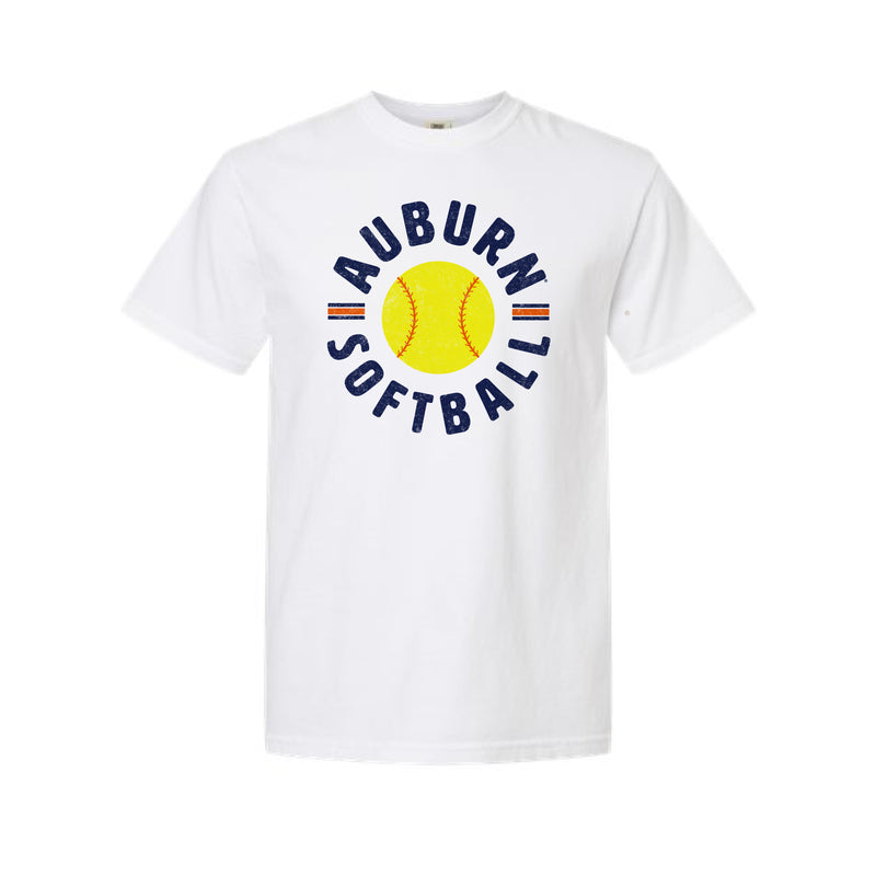 The Auburn Softball Est | Adult White Tee