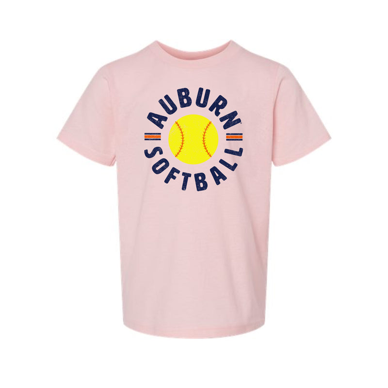 The Auburn Softball Est | Youth Pink Tee