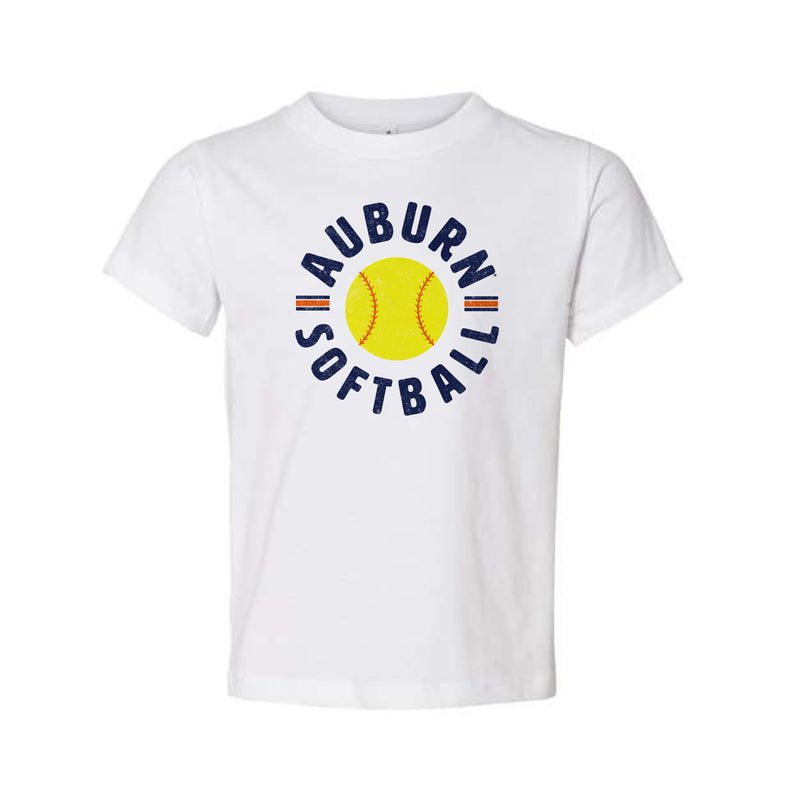 The Auburn Softball Est | Toddler White Tee