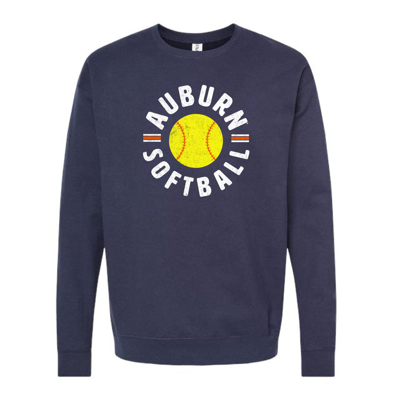 The Auburn Softball Est | Adult Navy Sweatshirt