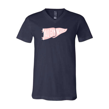 The AU Gymnastics Flag | Navy Tee