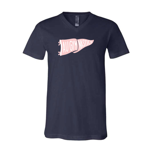 The AU Gymnastics Flag | Navy Tee