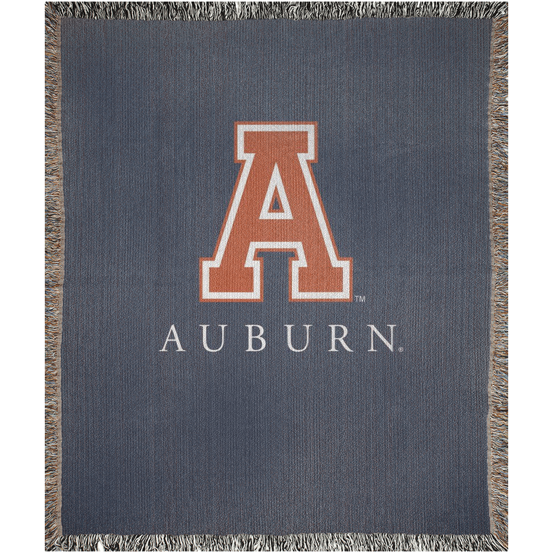 The Old School Auburn A Woven Blanket