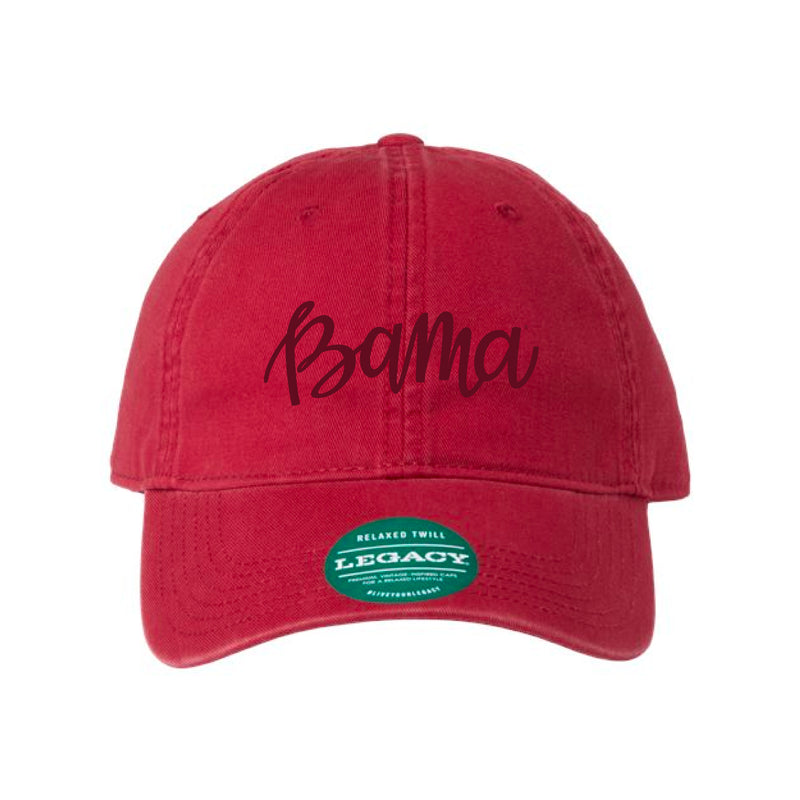 The Bama Script Embroidered | Cardinal Legacy Dad Hat