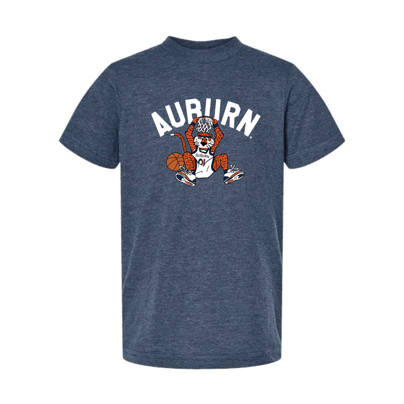 The Basketball Aubie | Youth Heather Denim Tee