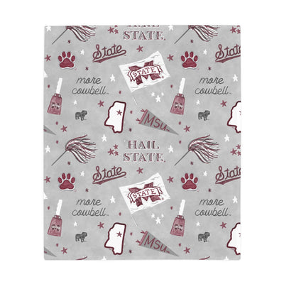 The Mississippi State Flannel Fleece Blanket