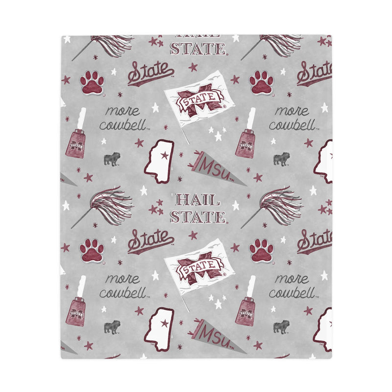 The Mississippi State Flannel Fleece Blanket