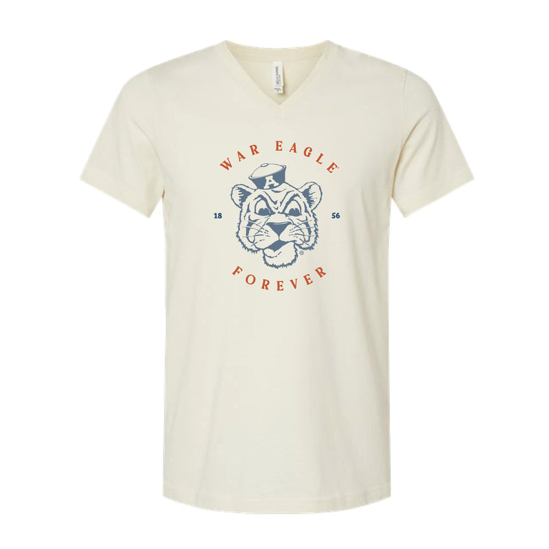 The Beanie Tiger Forever | Natural V-Neck Tee