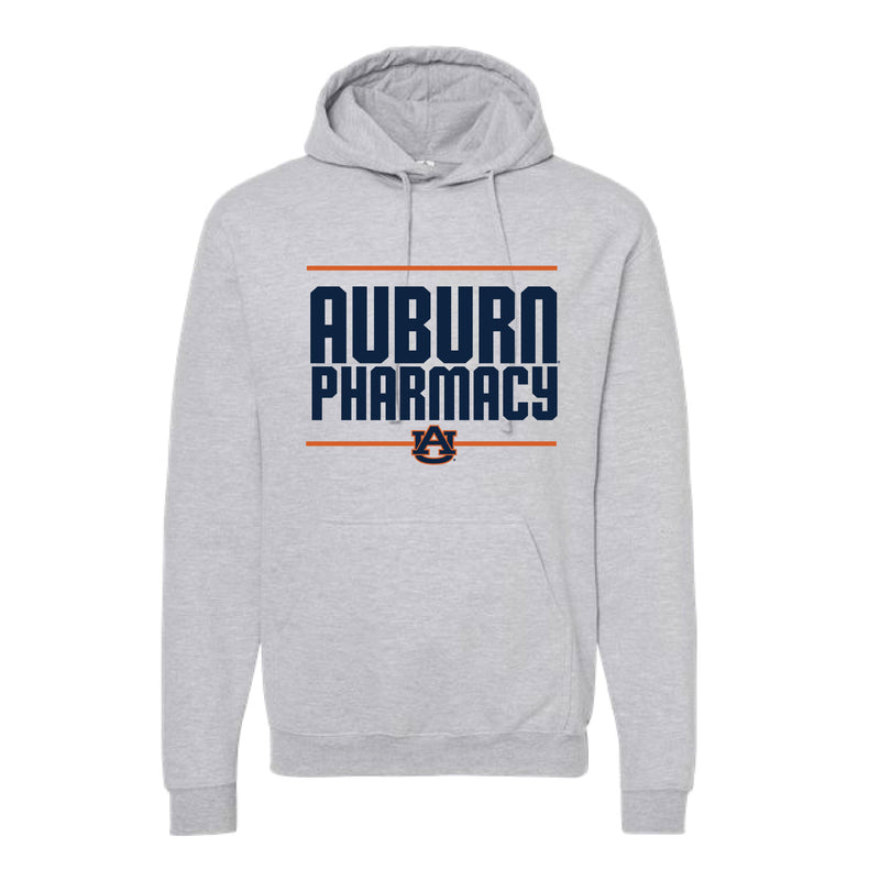 The Auburn Pharmacy Block | Heather Grey Hooded Sweatshirt