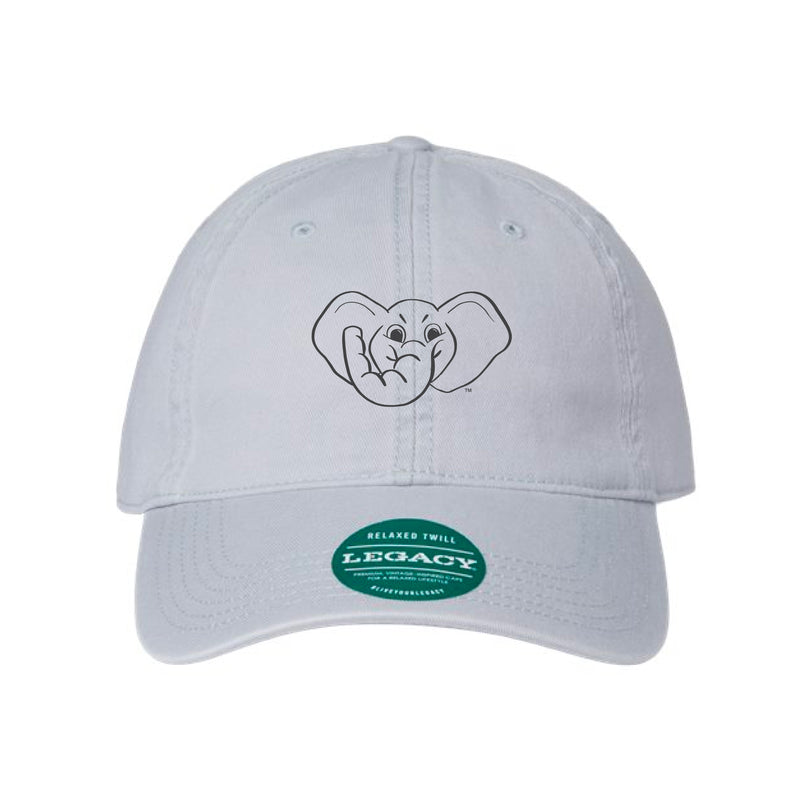 The Big Al Head Outline Embroidered | Silver Legacy Dad Hat