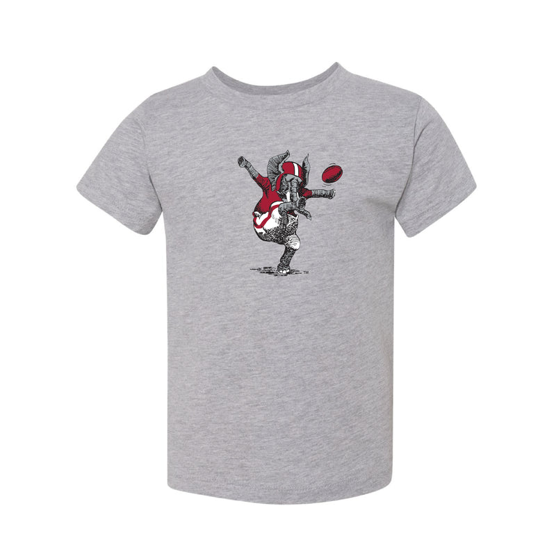 The Big Al Kicking Vault Logo | Toddler Athletic Heather Tee