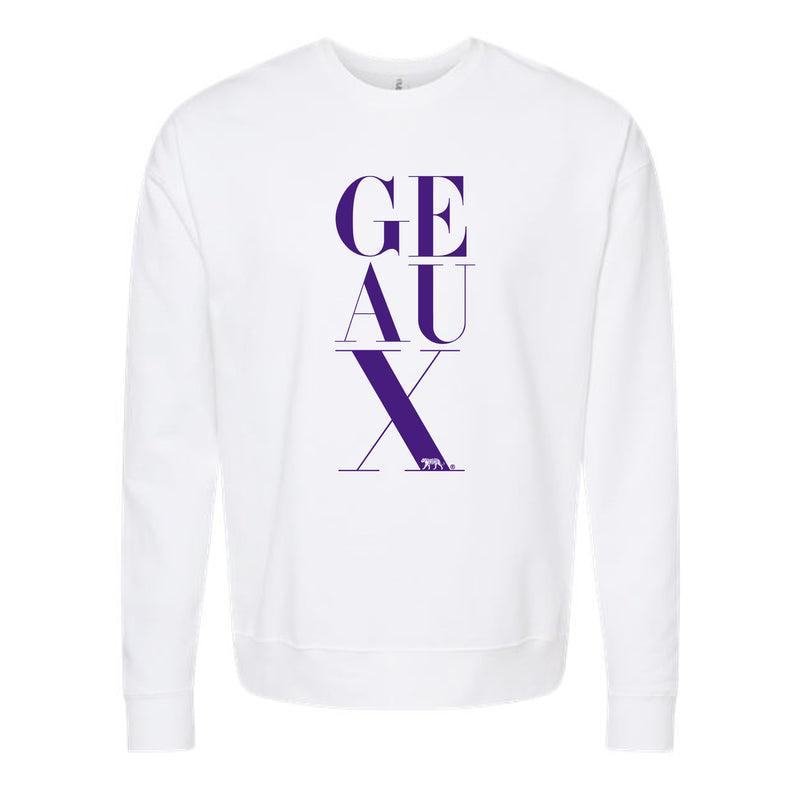 The Big GEAUX | White Sweatshirt