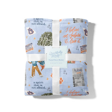 The Auburn University Flannel Fleece Blanket