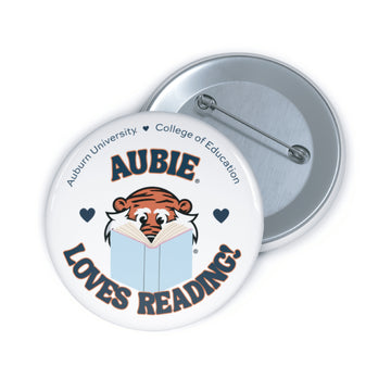 The Aubie Loves Reading | Button