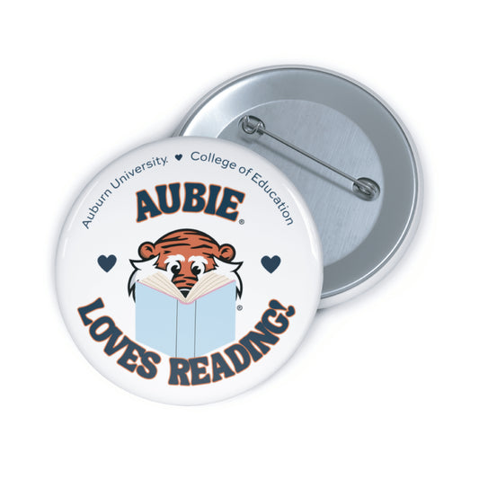 The Aubie Loves Reading | Button
