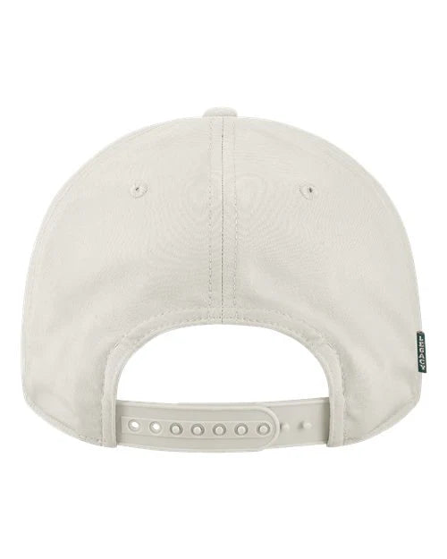 The Groovy Auburn Hat | Embroidered White Cap