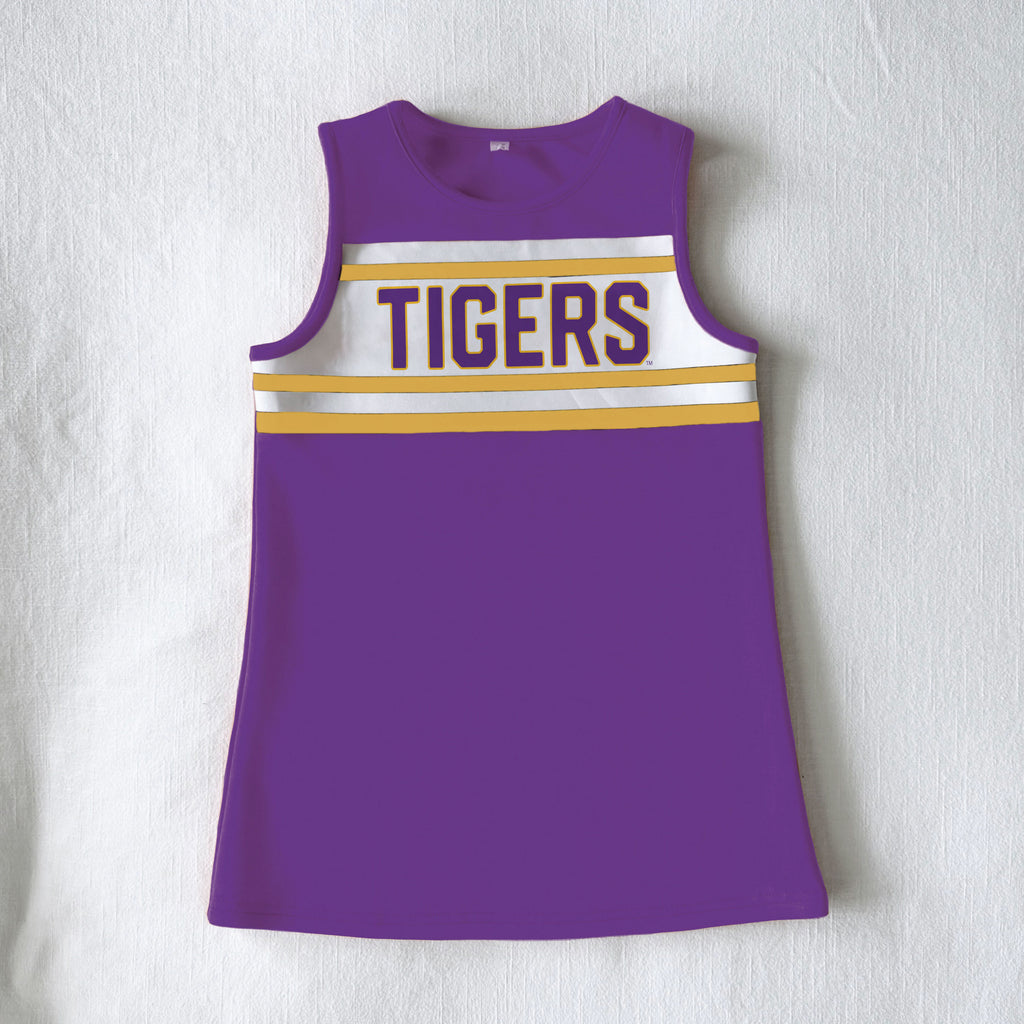 The LSU | Purple Classic Cheer Dress  Scarlet & Gold