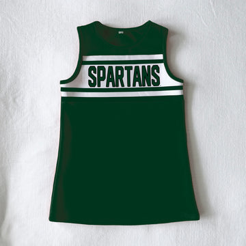 The Michigan State University | Dark Green Classic Cheer Dress