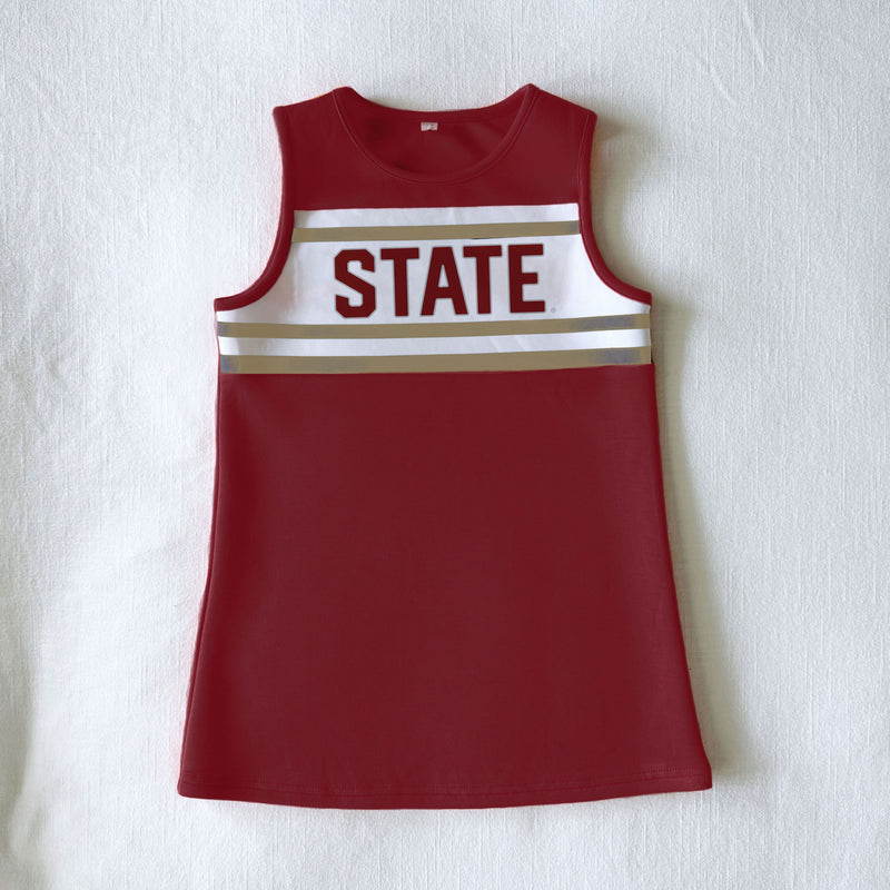 The Texas State University | Maroon Striped Cheer Dress