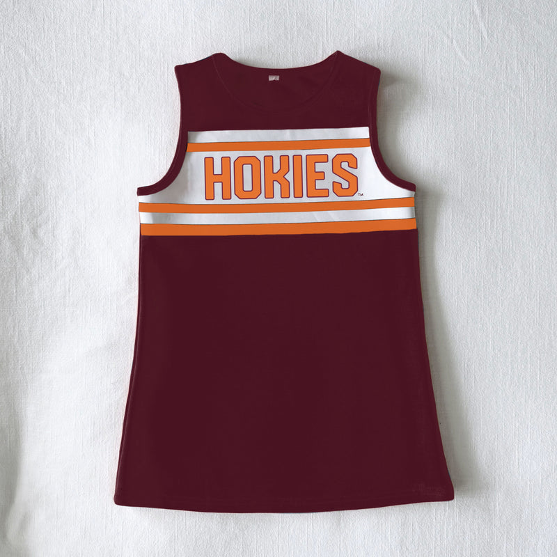 The Virginia Tech | Maroon Striped Cheer Dress