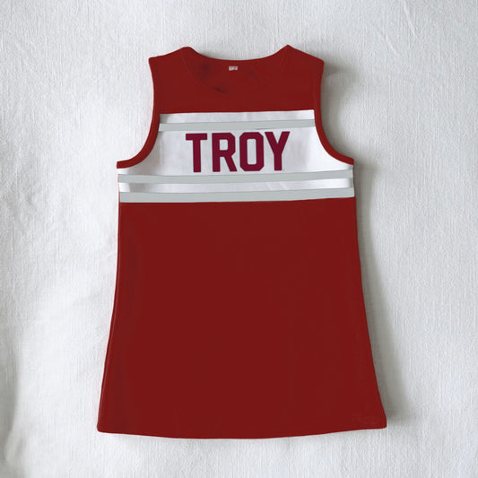 The Troy University | Deep Red Classic Cheer Dress