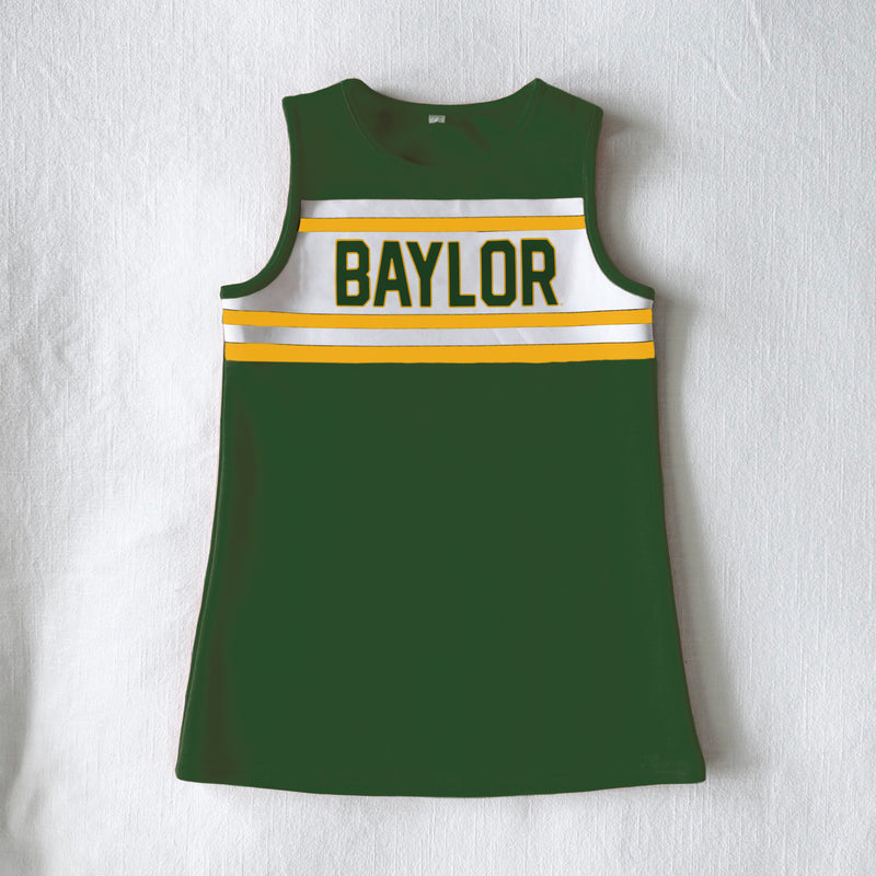 The Baylor University | Green Classic Cheer Dress Scarlet & Gold The Baylor University | Green Classic Cheer Dress Scarlet & Gold