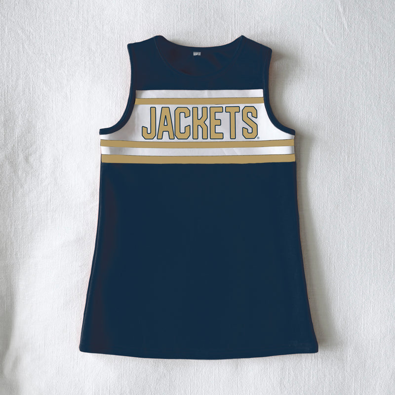 The Georgia Tech | Navy Striped Cheer Dress
