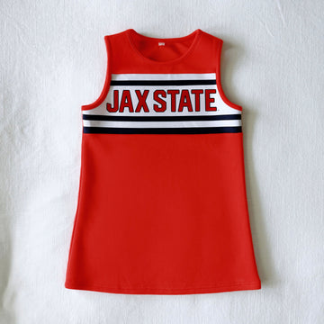 The Jacksonville State University | Bright Red Classic Cheer Dress