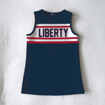 The Liberty University | Navy Classic Cheer Dress