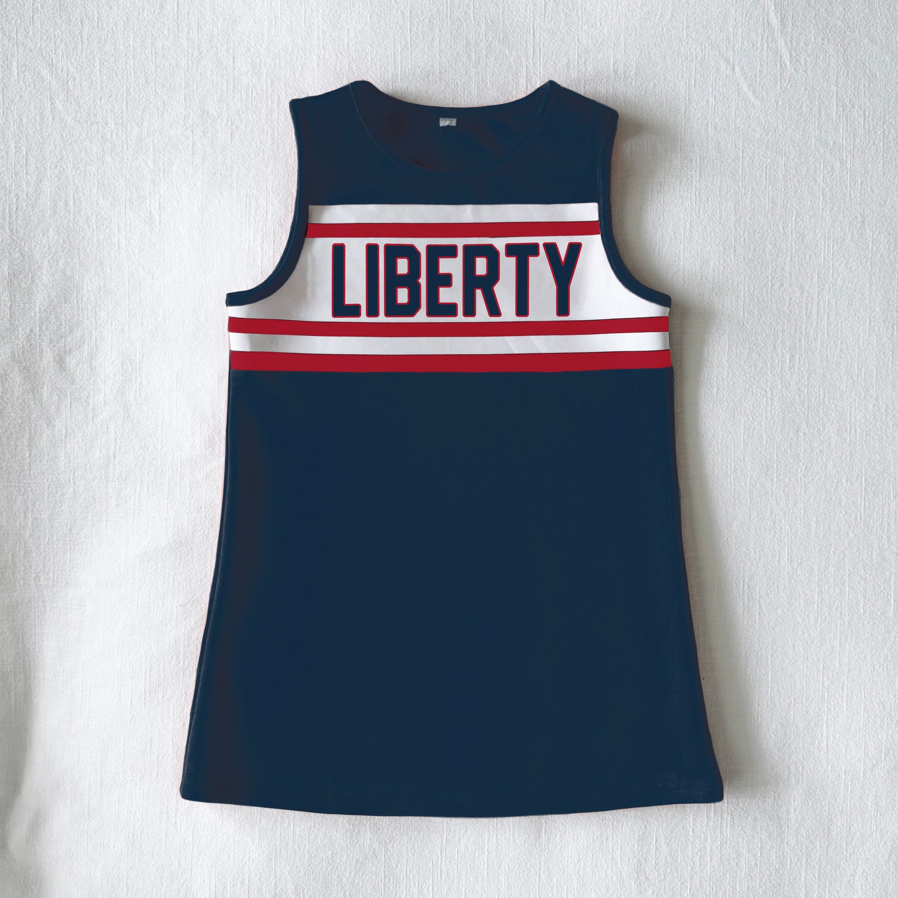 The Liberty University Navy Striped Cheer Dress - Main Image