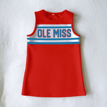 The Ole Miss | Bright Red Classic Cheer Dress