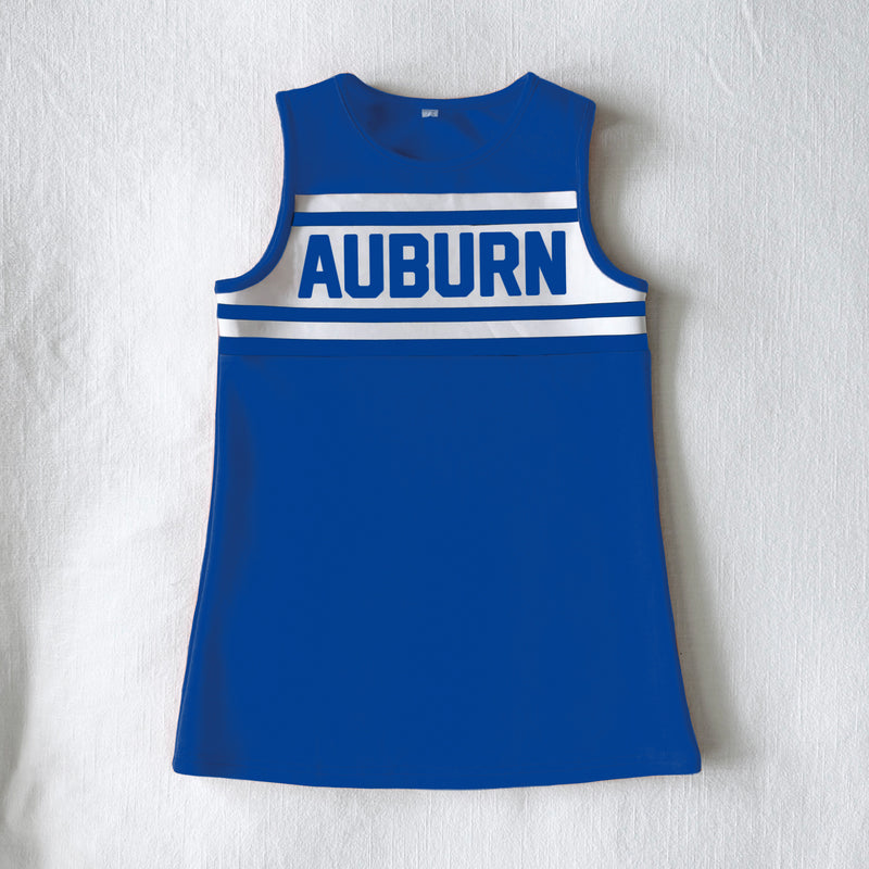 The Auburn High | Royal Striped Cheer Dress